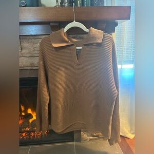 Caramel knit sweater